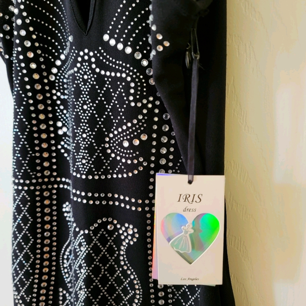 Iris Black Mini Dress (S)